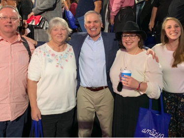 Deacon Steve Washek, Mary Hickin, Pat Lencioni (Amazing Parish co-founder), Jessie Hubert, Jillian Zaczyk.