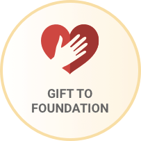 Heart icon with the words Gift to Foundation