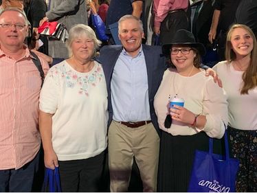 Deacon Steve Washek, Mary Hickin, Pat Lencioni (Amazing Parish co-founder), Jessie Hubert, Jillian Zaczyk.