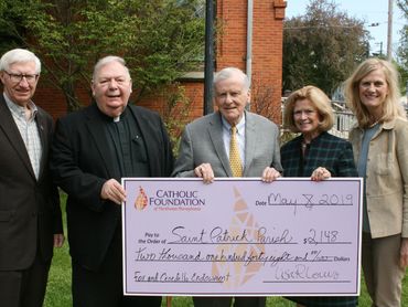 Bob Crowley, Msgr. Herbein, Dr. Cenedella, Ruthanne Beighley, Lisa Louis