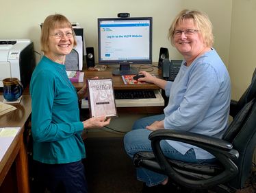 Sheri Lang and Mary Pat Rossi of Saint Catherine of Siena Parish