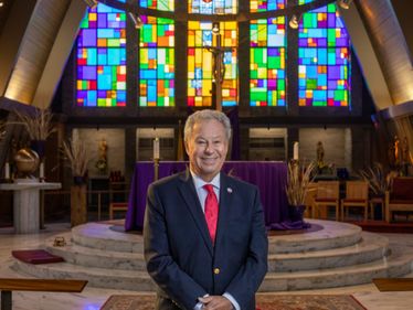 Bill Steger marks his 50th year at Saint George Parish.