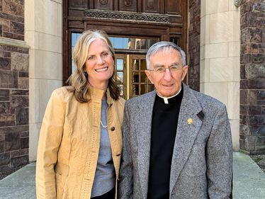 Lisa Louis, Executive Director, and Fr. Tom Fialkowski