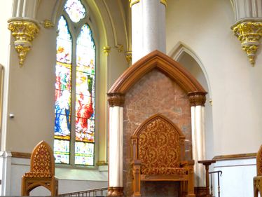 The Bishop's Seat in Saint Peter Cathedral, Erie